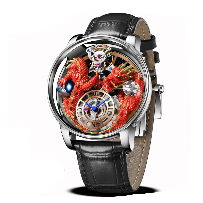 Diamond Tourbillion Top Brand Luxury Astronomia Quartz waterproof Watch