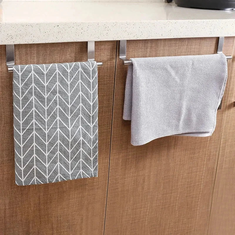 Stainless Steel Towel Rack Over Door Towel Bar Hanging Holder