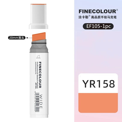 Finecolour 20mm Wide Markers Alcohol Line Sketching Art Markers Pen