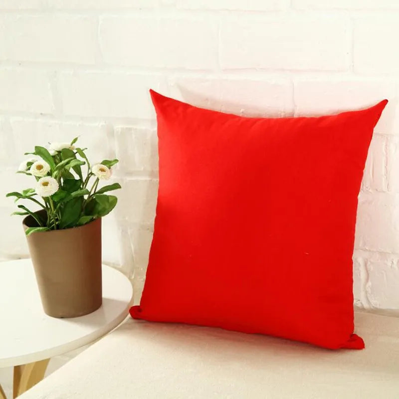 Candy Color Cushion Pillow Case Cover