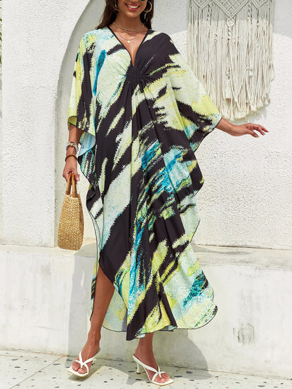 Stylish Caftans Plus Size Beach Cover Up Swimsuit Dresses