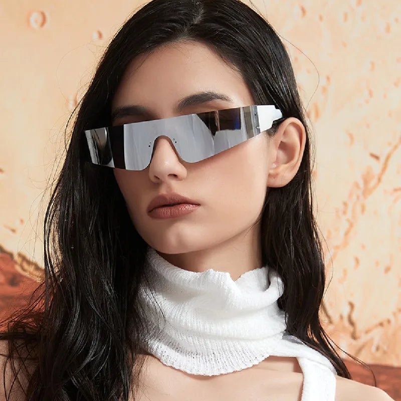 Sports Cyberpunk Frameless Anti Ultraviolet Sunglasses