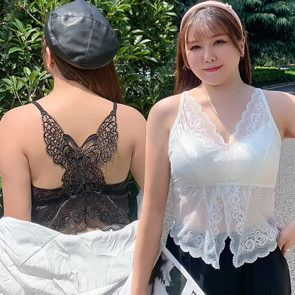 1pcs Lace Strap Vests Sexy Tank Top Girl Large Size Sleeveless Top