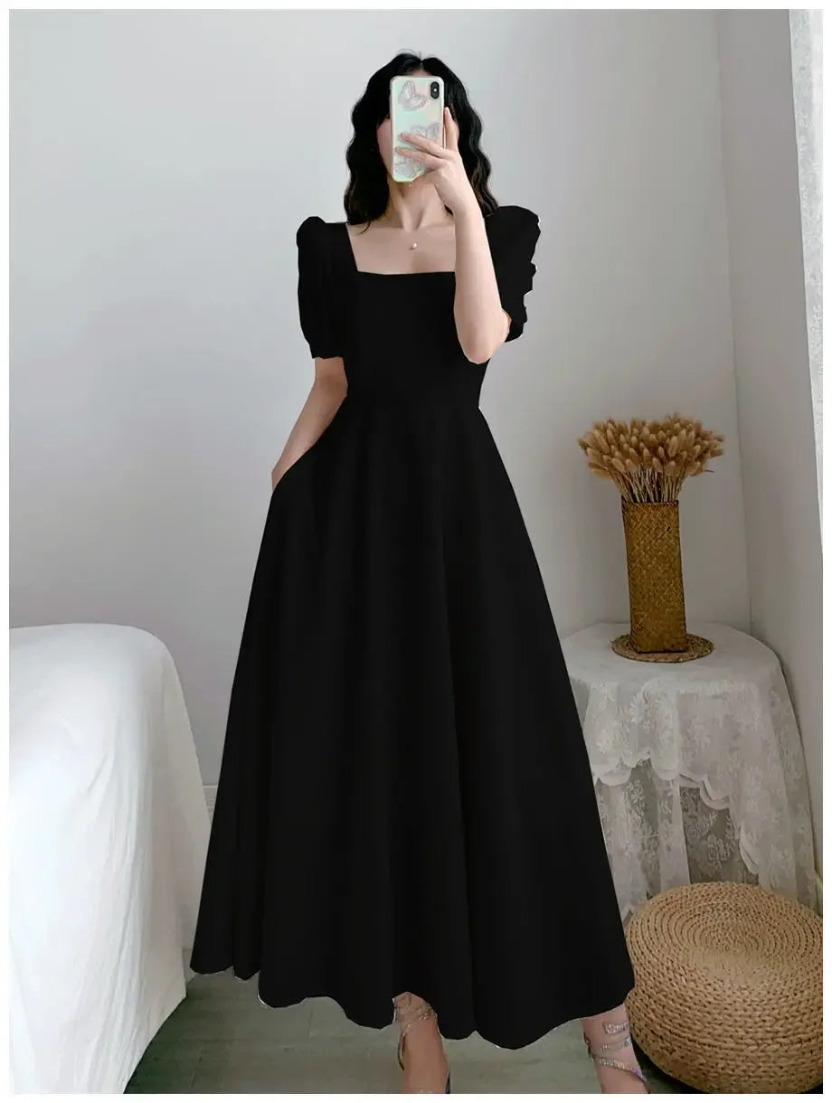 Slim Fit Bubble Sleeve Dress