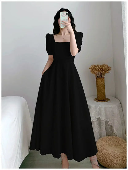 Slim Fit Bubble Sleeve Dress