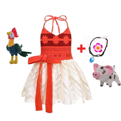 New Moana Costume Cosplay Toddler Dress