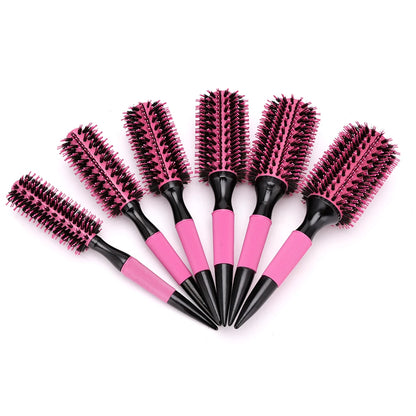 Wooden Round Hair Comb Brush With Boar Bristle Mix Hair Brush