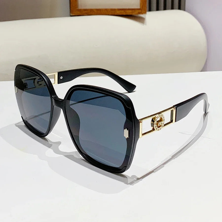 Luxury Diamond Oversized Square Eyeglasses
