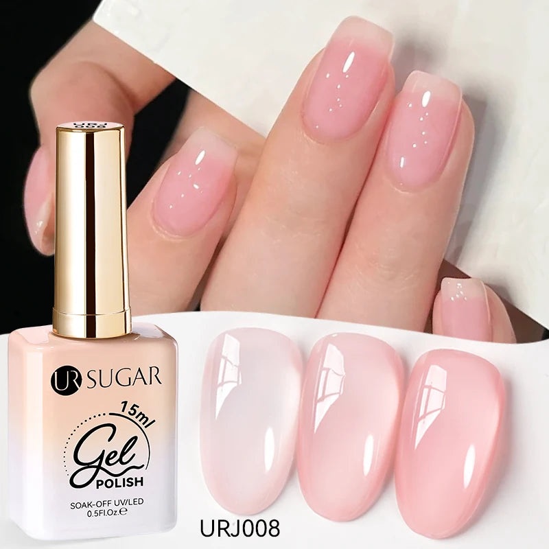 SUGAR Jelly Milky White Translucent Gel Polish