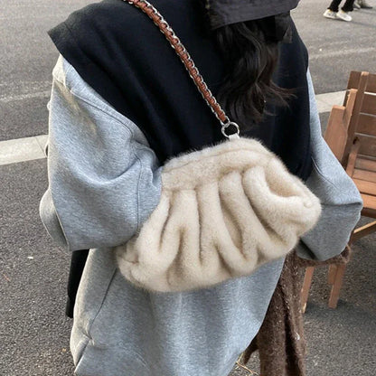 Faux Fur Shoulder Bags