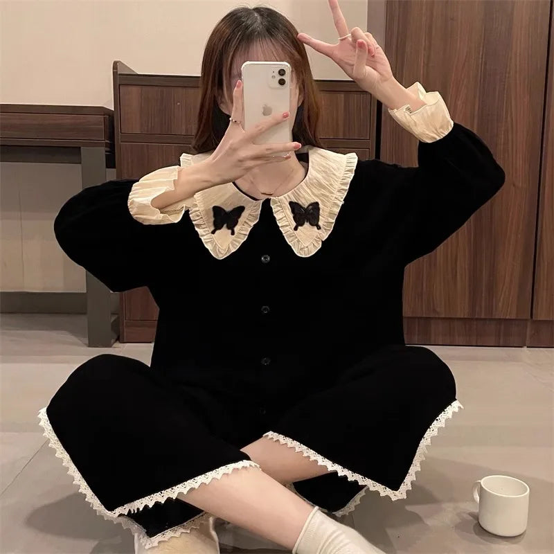 Korean Ins Net Red Wind Pajamas Homewear Set