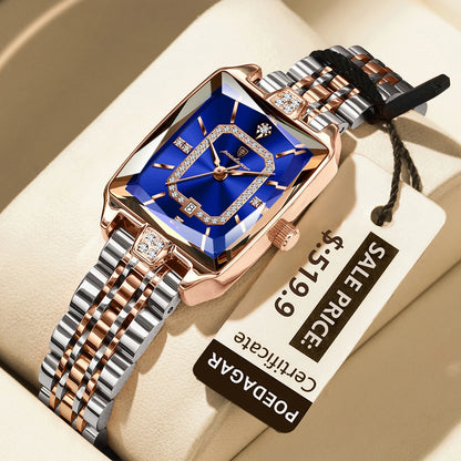 Luxury Rectangle Waterproof Quartz Watches