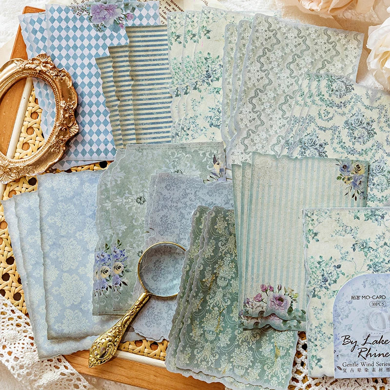 30Pcs/Pack Gentle Wind Series Scrapbooking Decorative