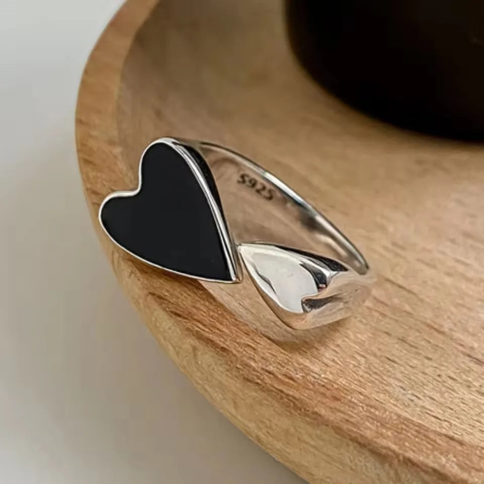 Sam Panda 925 Sterling Silver Simple Vintage Big Ball Ring