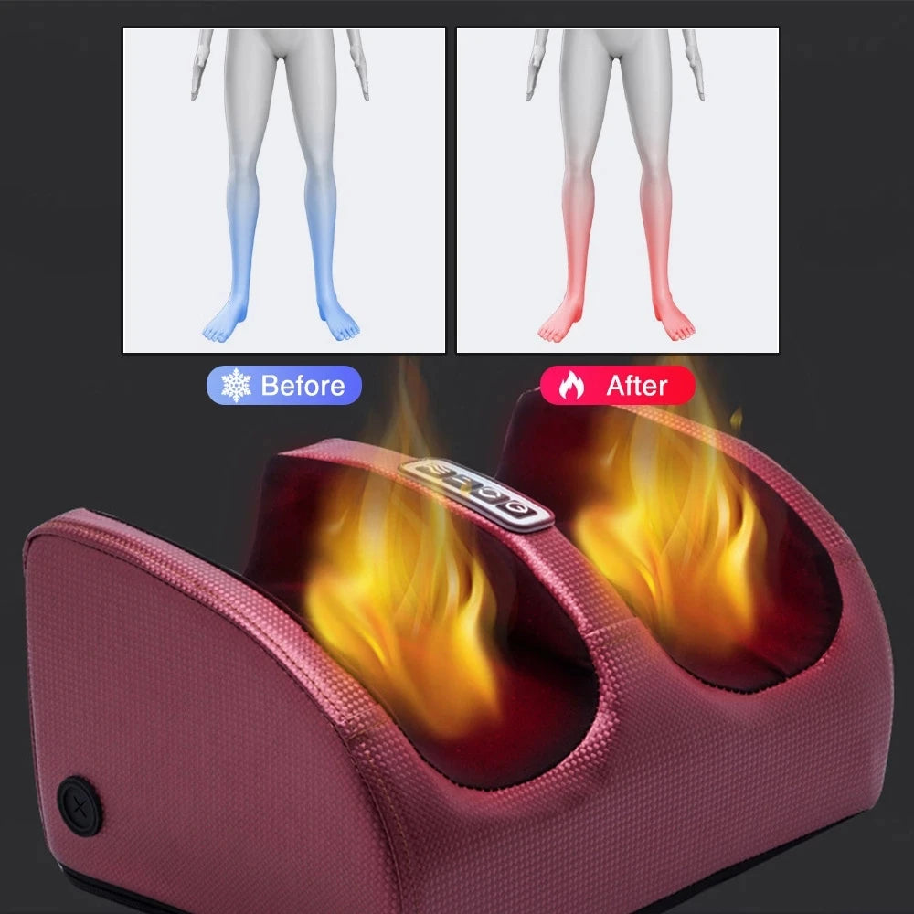 Electric Foot Massager Shiatsu Kneading Calf Pain Relief