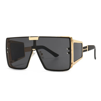 Oversized Luxury Retro One Lens Sunglasses