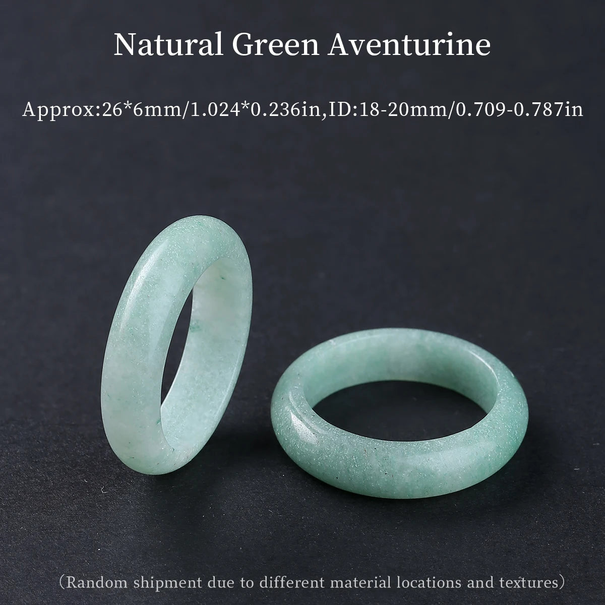 1 Pc Natural Crystal Stone Energy Healing Ring