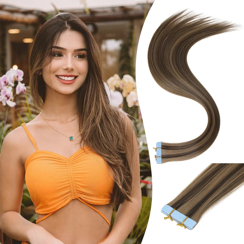 20Inch 10Pcs Tape In Hair Extensions