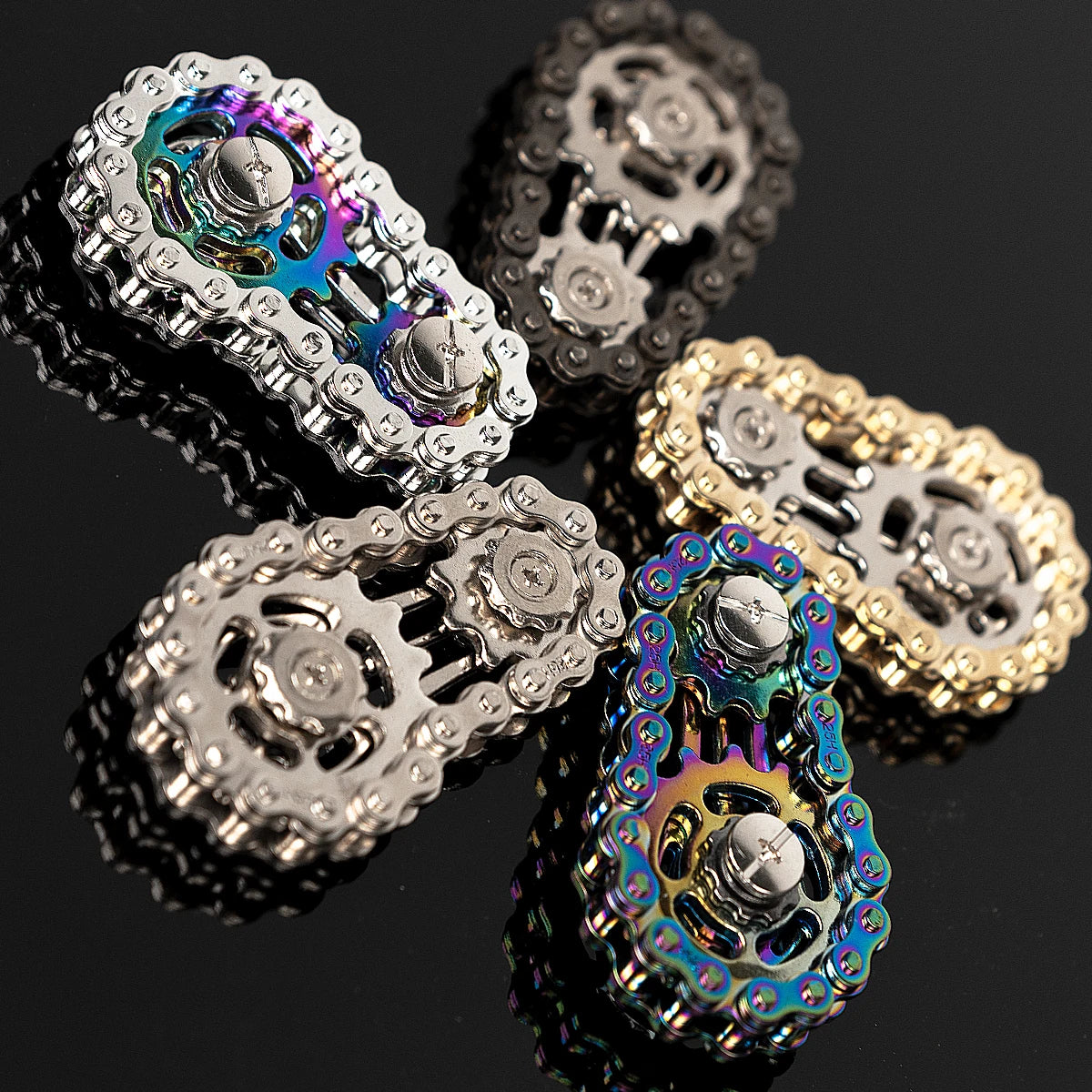 Bicycle Chain Finger Spinner Stress Relief