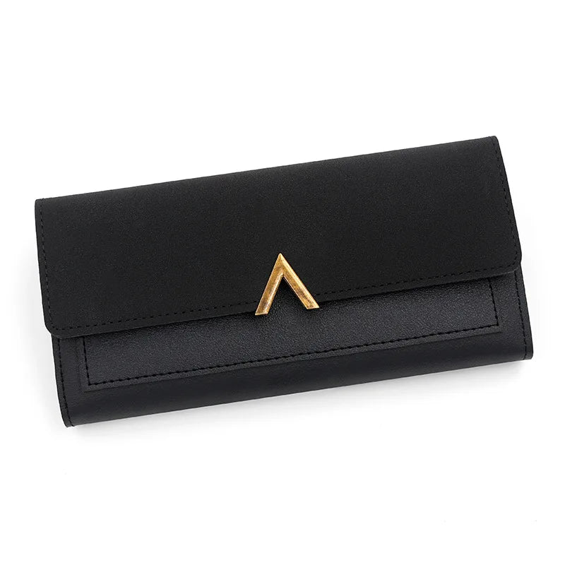 PU Wallet Card Holder Tri-Fold Moneybags Wallet