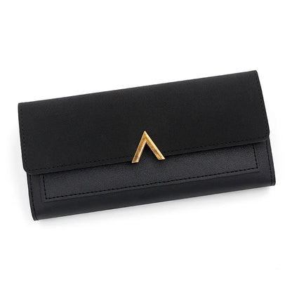 PU Wallet Card Holder Tri-Fold Moneybags Wallet