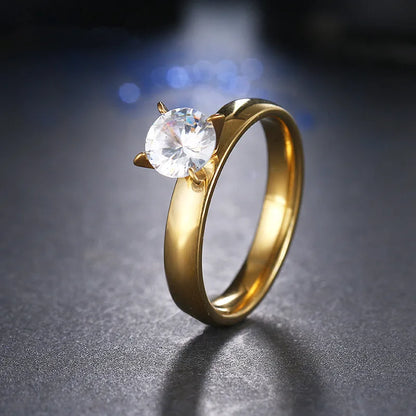 4mm Width Stainless Steel Smooth Circles Rings
