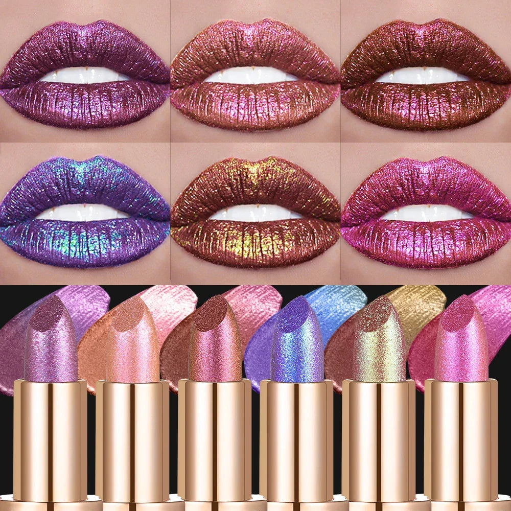 Matte Glitter Diamond Lipstick Waterproof