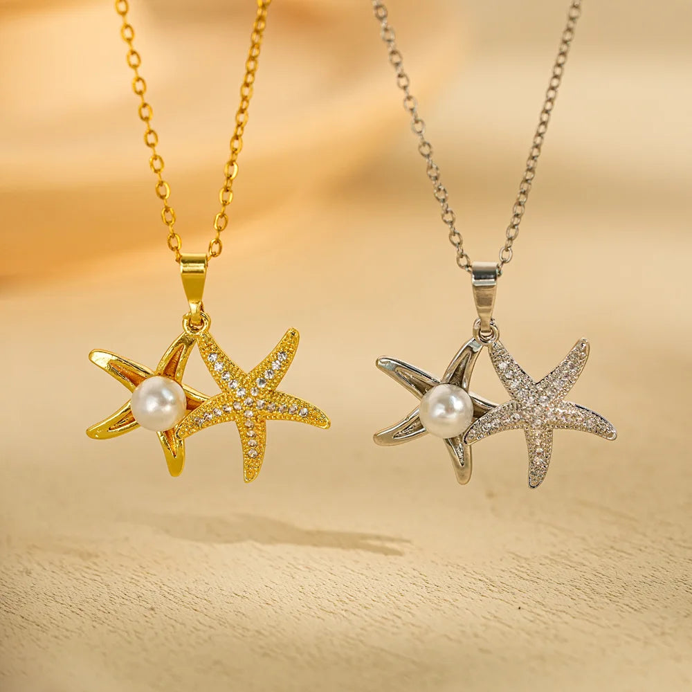 Heart Butterfly Stainless Steel Pendant Necklaces Jewelry