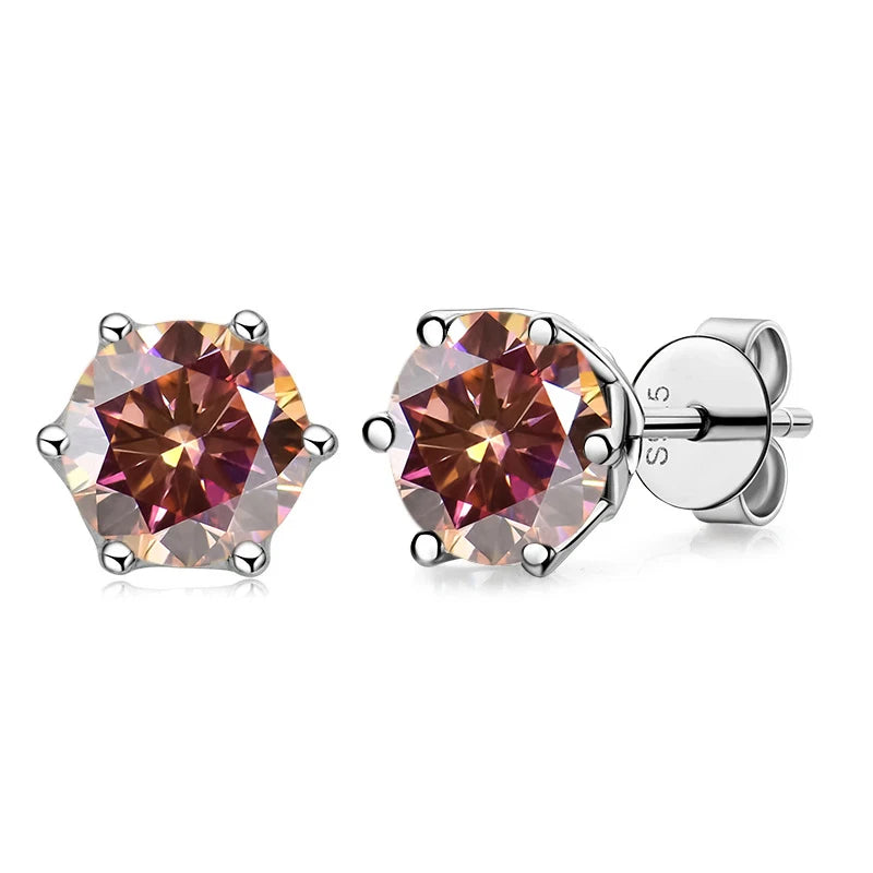 DANA 1/2/4CT VVS Russian Diamond Earrings