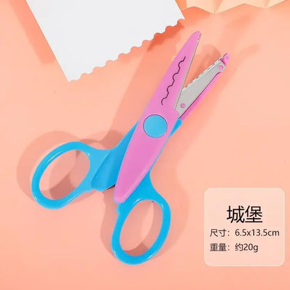 6pcs Scissors Wavy Pattern Paper Cutter Diy Handmade