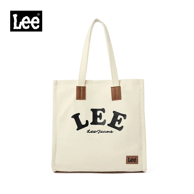 Canvas Tote Leather Cotton Shopping Bag