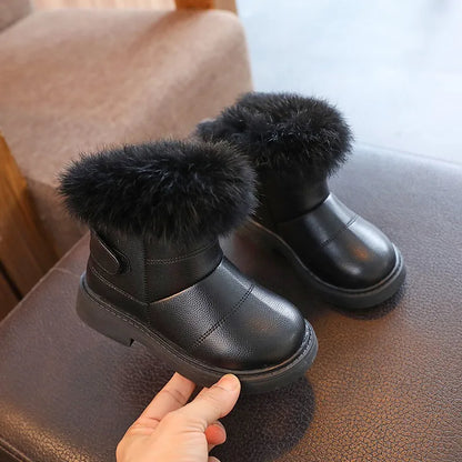 Britain Style Casual Plush Winter Soft Short Boots