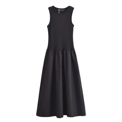Black Long Sleeveless Dress