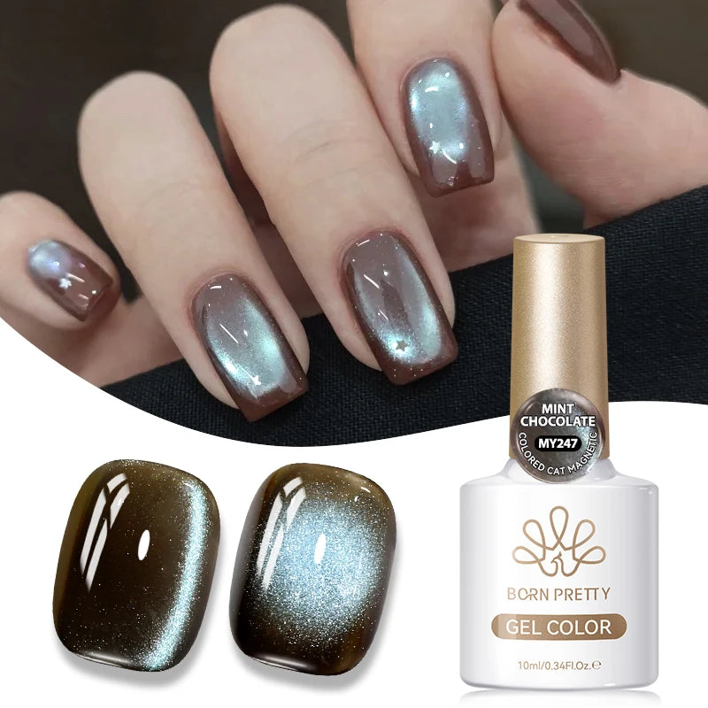 10ml Brown Purple Black Red Cat Magnetic Gel Polish Manicure Soak Off