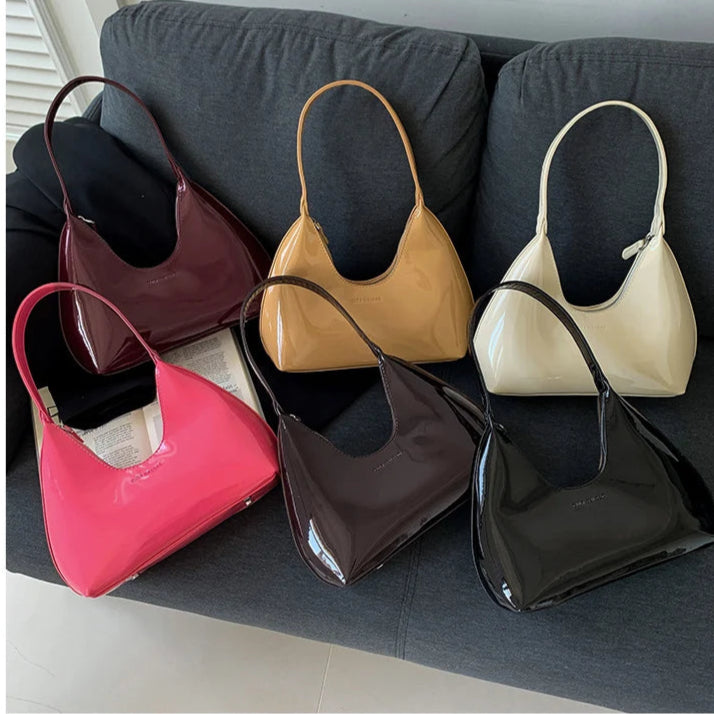 DANA Patent Leather Tote Bag