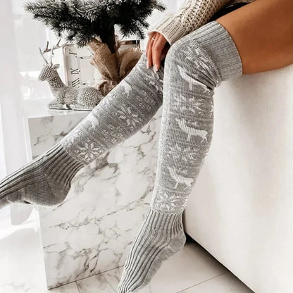 Over Knee Christmas Casual Thick Warm Socks
