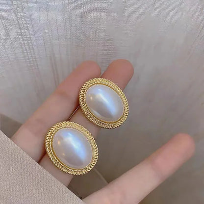 DANA Imitation Pearl Zircon Earrings