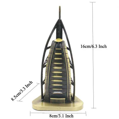 Metal Architecture Figurine World Famous Landmark Building
