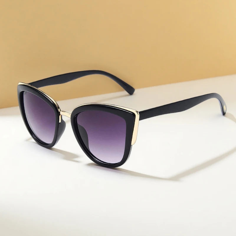 Vintage Anti-glare Cat Eye Sun Glasses