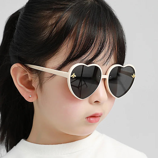 Heart Retro Cute Pink Cartoon Sunglasses