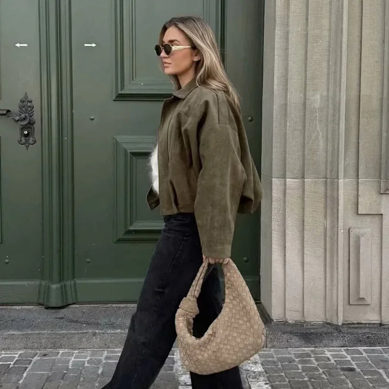 Bomber Jackets Long Sleeve Loose Coats