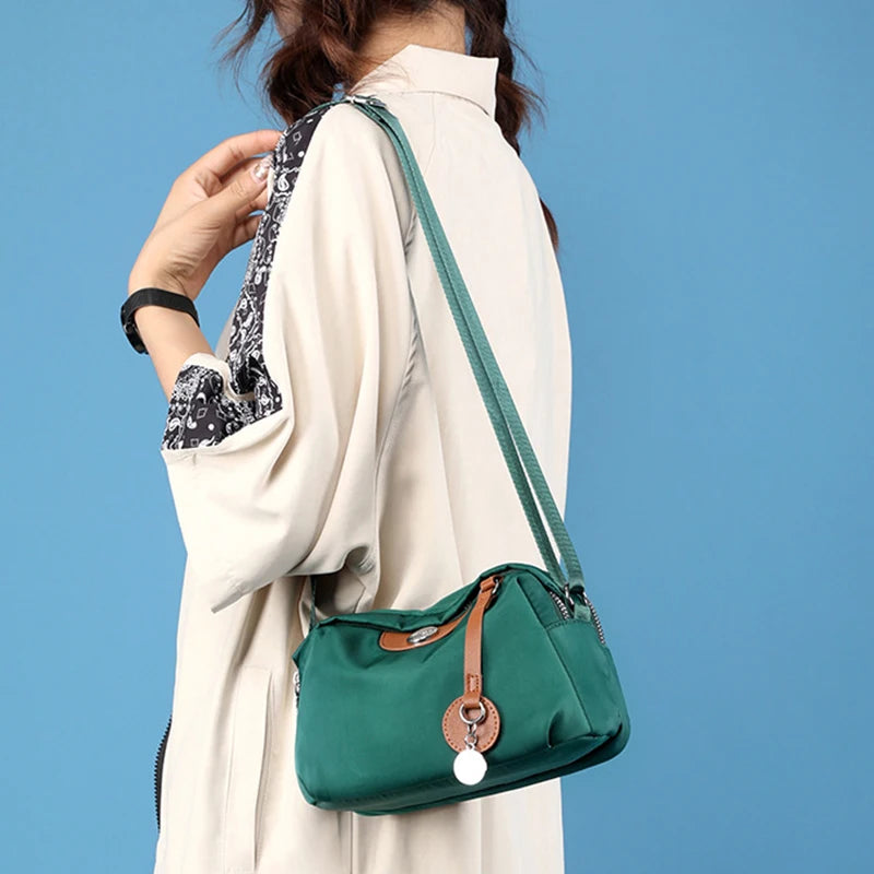 Nylon Shoulder Waterproof Shell Crossbody Bag