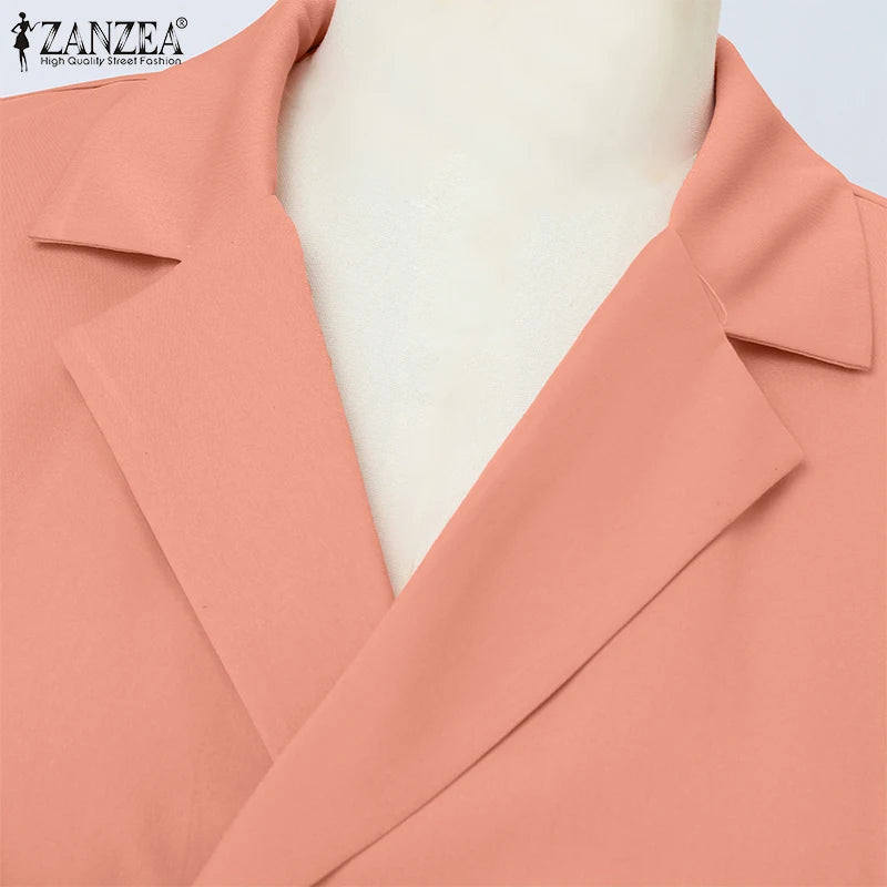 Elegante vestido de verano informal de manga corta