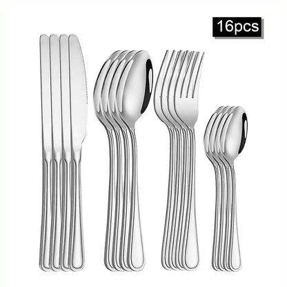 6/30pcs Stainless steel cutlery set