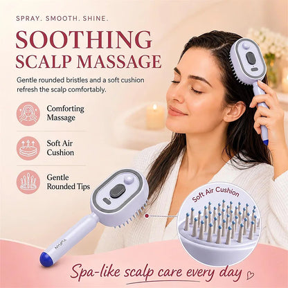 Multifunctional Spray Hair Brush Hydrating Hair Care Brush