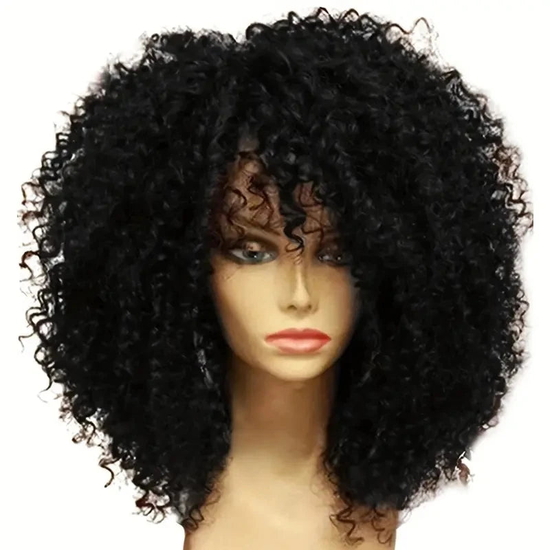 Afro Kinky Curly Soft Fluffy Hair Wigs