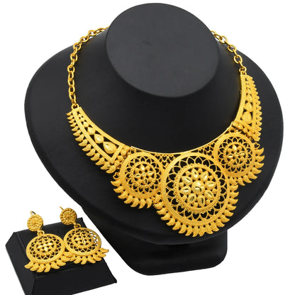 African Jewelry Big Necklace Jewelry Set