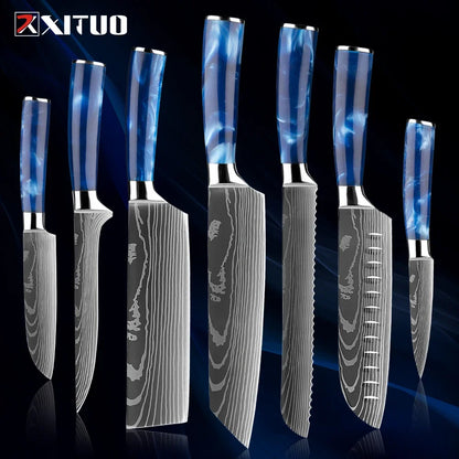 Stainless Steel Chef Knife Kitchen Knife Set