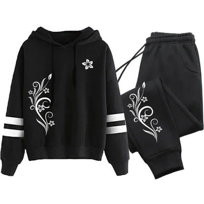Outdoor Autumn Winter Hoodies Casual Stripe Sweatshirt Jogging