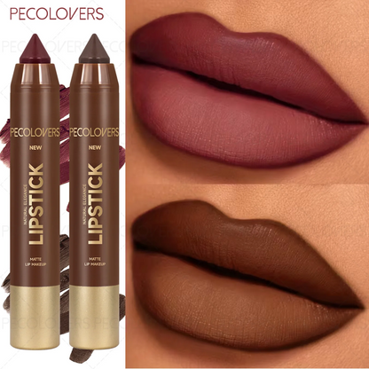 Winter Reddish Brown Lip Liner Pencil Matte Velvet Long-Wearing Makeup